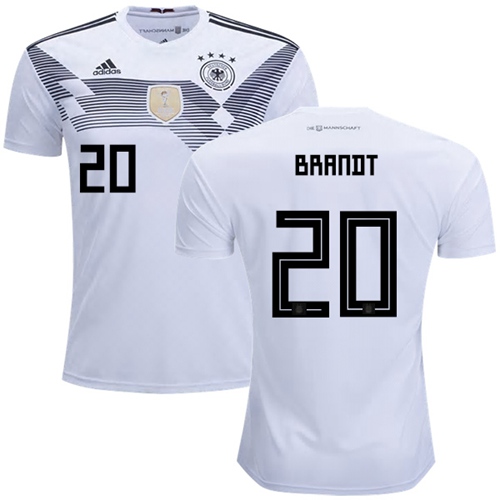 Germany #20 Brandt White Home Soccer Country Jersey